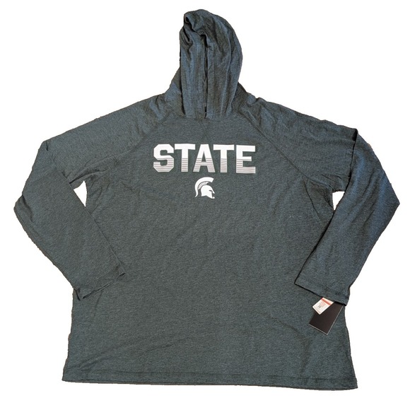 Captivating Apparel Other - Michigan State Spartans Captivating Green Lightweight Hoodie Pullover Men's 2XL